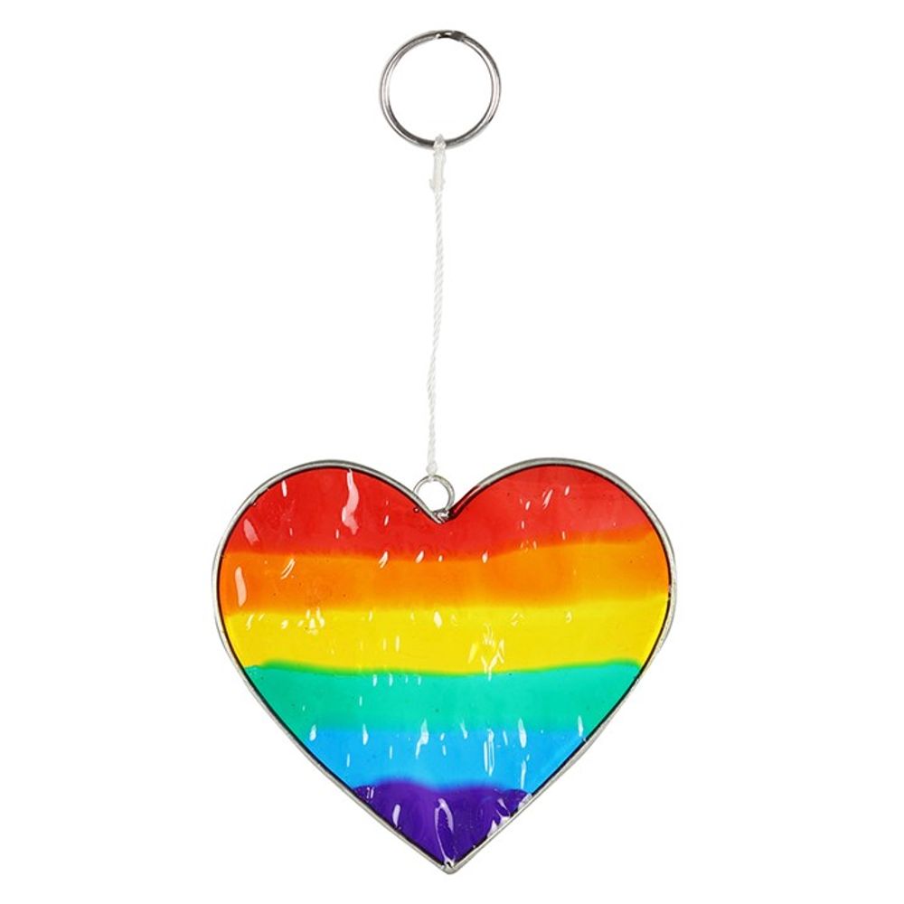 Rainbow Heart Suncatcher N/A