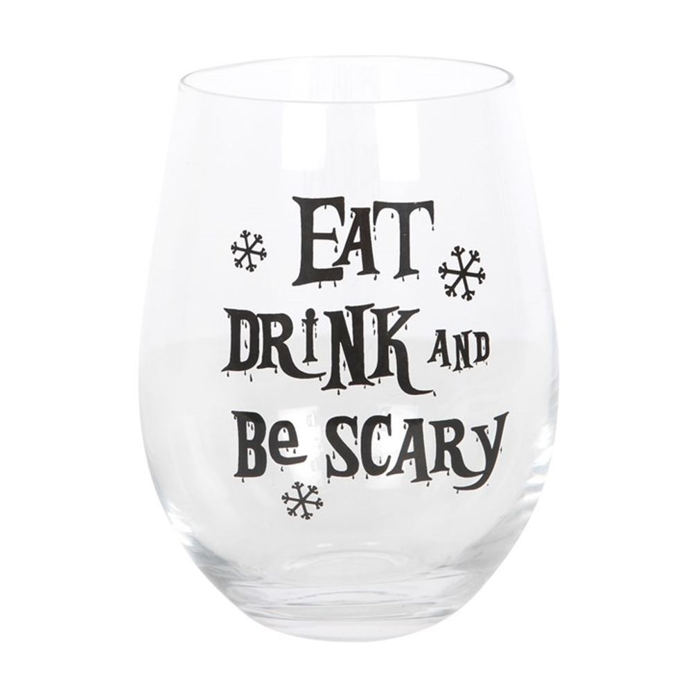 Eat, Drink & Be Scary Stemless Glass N/A