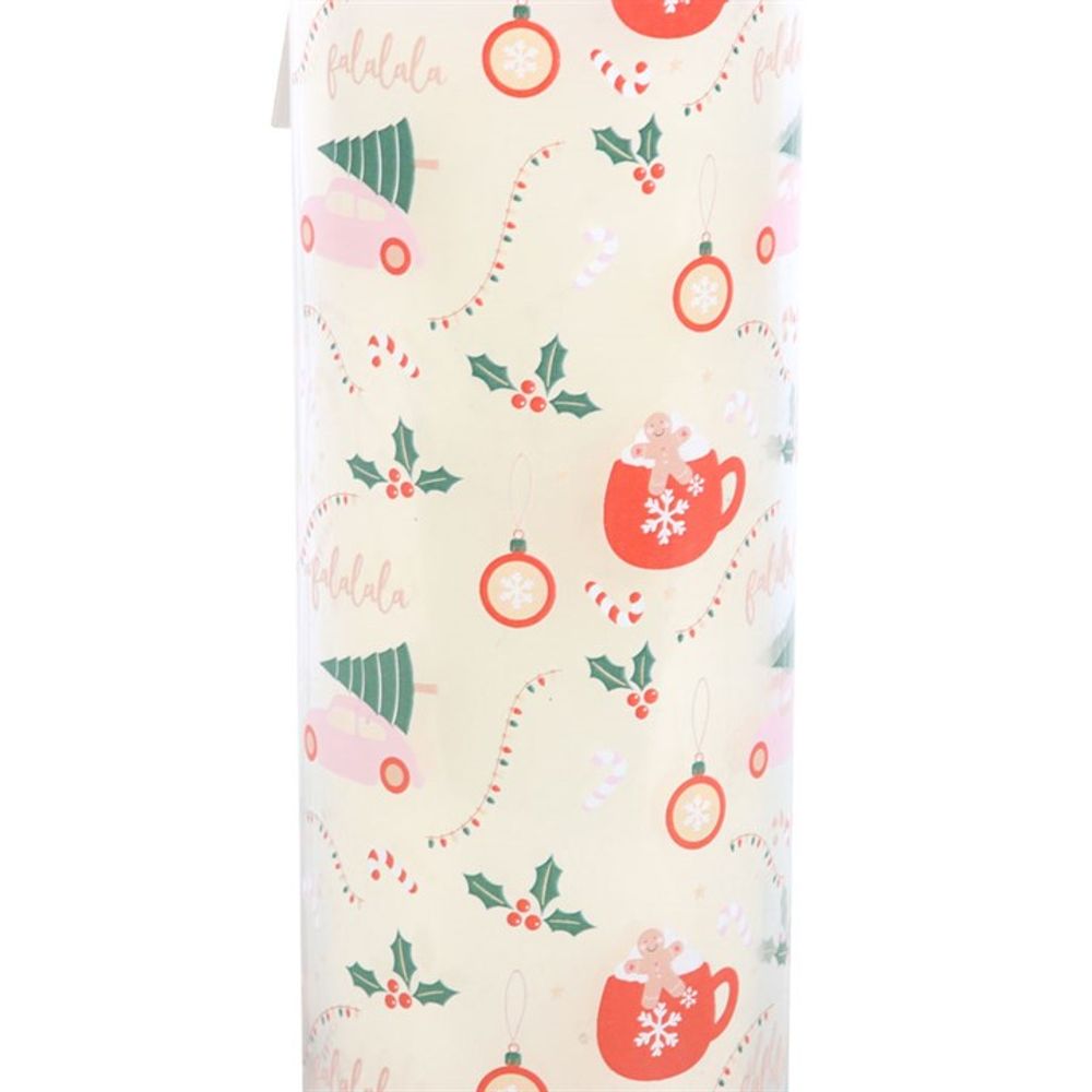 Sugarplum Fun Christmas Print Tube Candle N/A