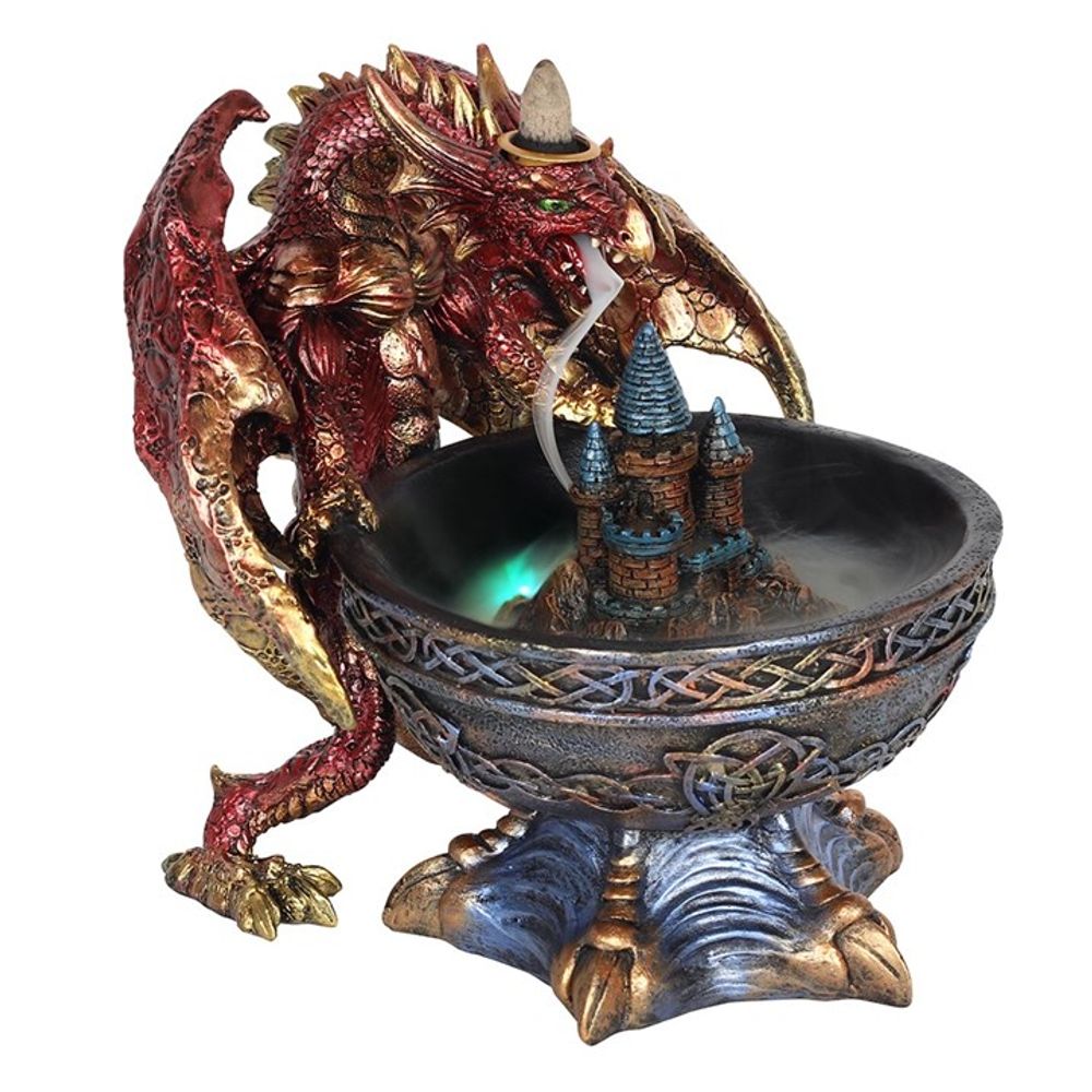 Large Dragon Bowl Backflow Incense Burner N/A