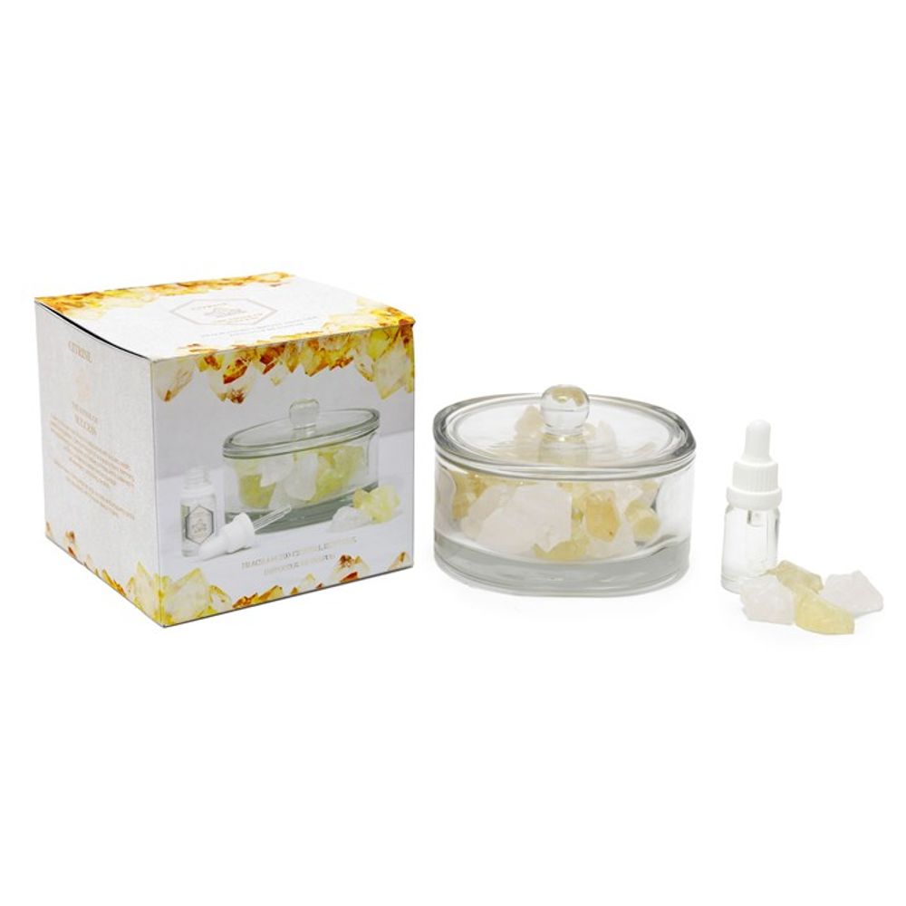 400g Yellow Citrine Crystal Oil Diffuser N/A