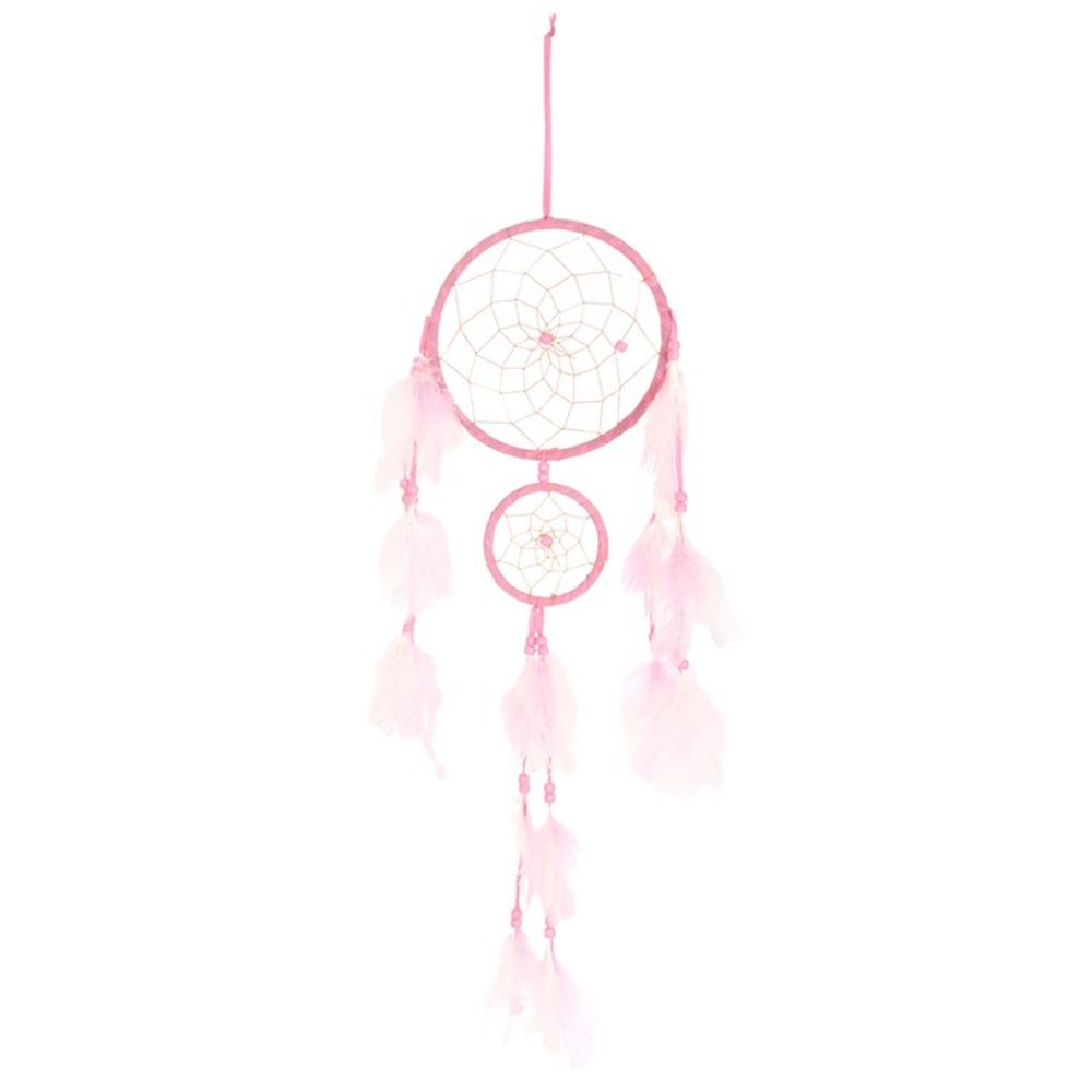 Light Pink Double Dreamcatcher with Tassels N/A