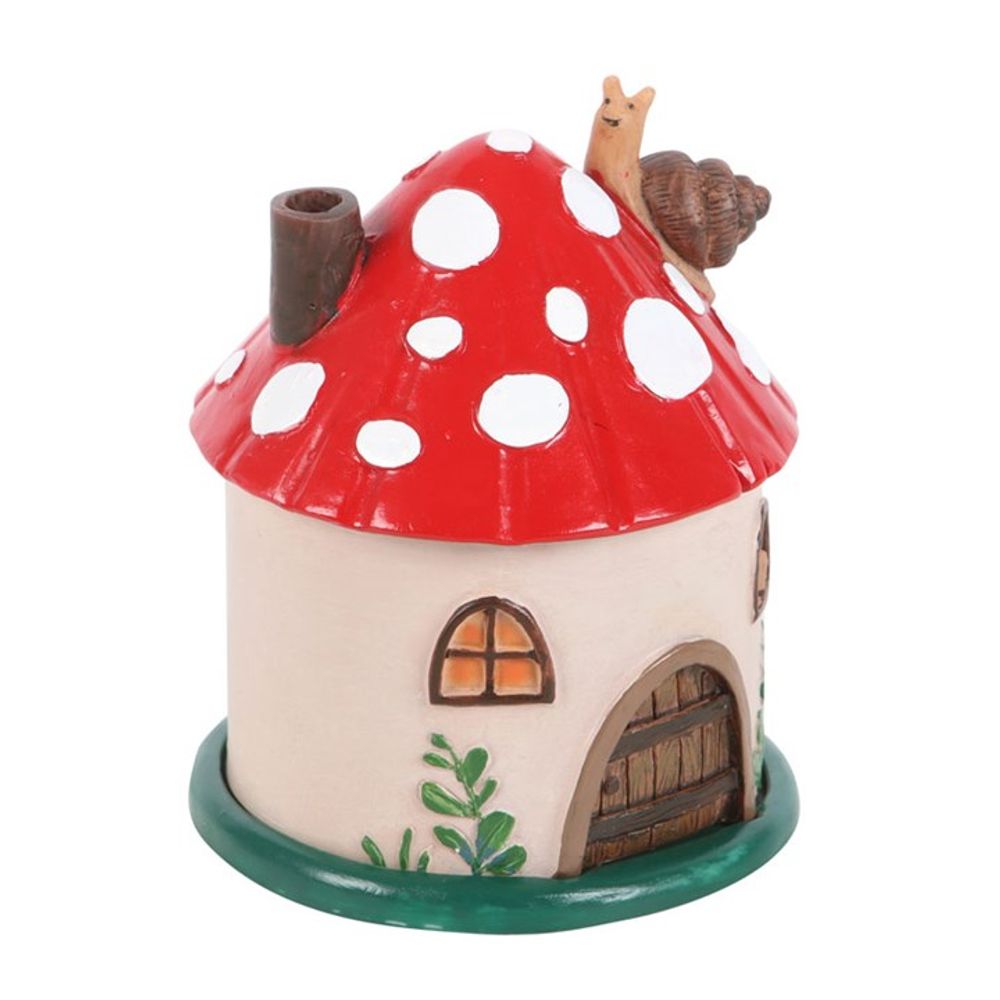 Mushroom House Resin Incense Cone Burner N/A