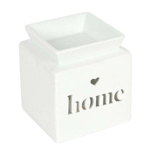 White Home Cut Out Oil Burner N/A