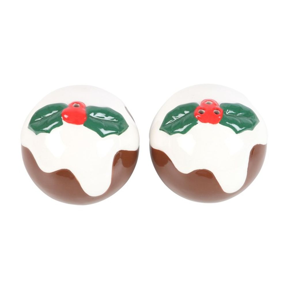 Christmas Pudding Salt and Pepper Shakers N/A