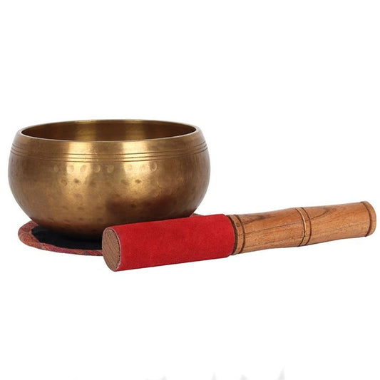 12cm Beaten Brass Singing Bowl N/A