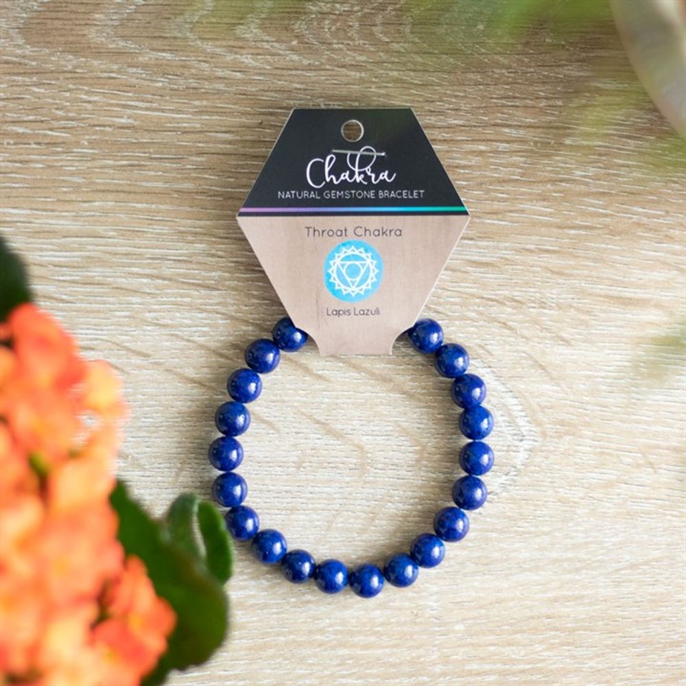 Throat Chakra Lapis Lazuli Gemstone Bracelet N/A