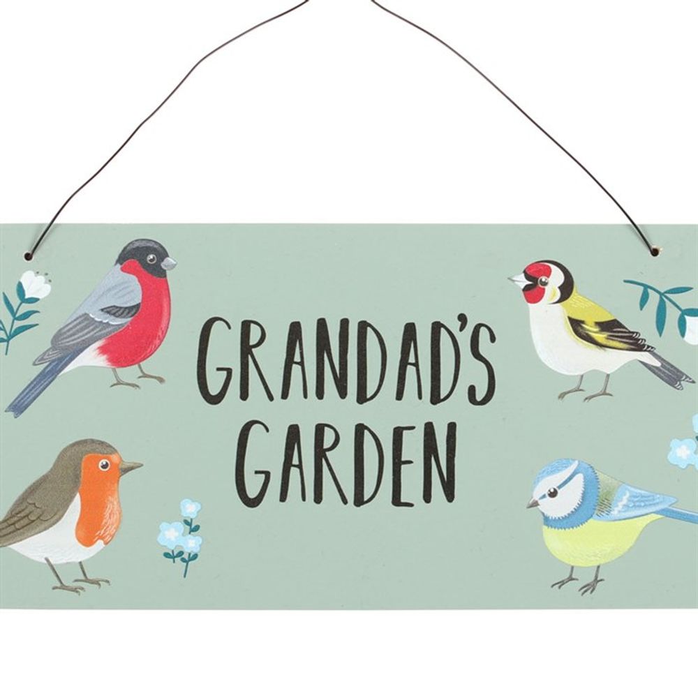 Grandad's Garden British Garden Birds Sign N/A