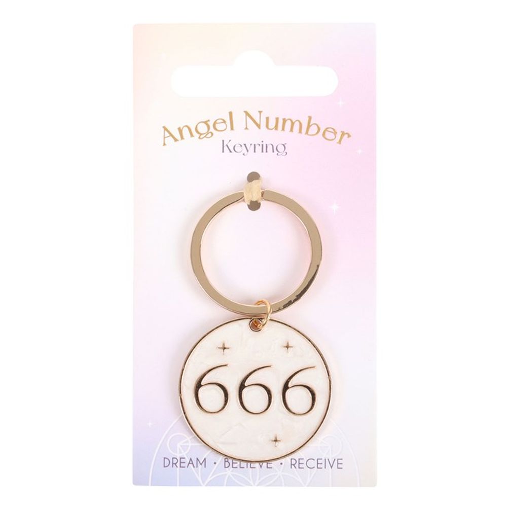 666 Angel Number Keyring N/A