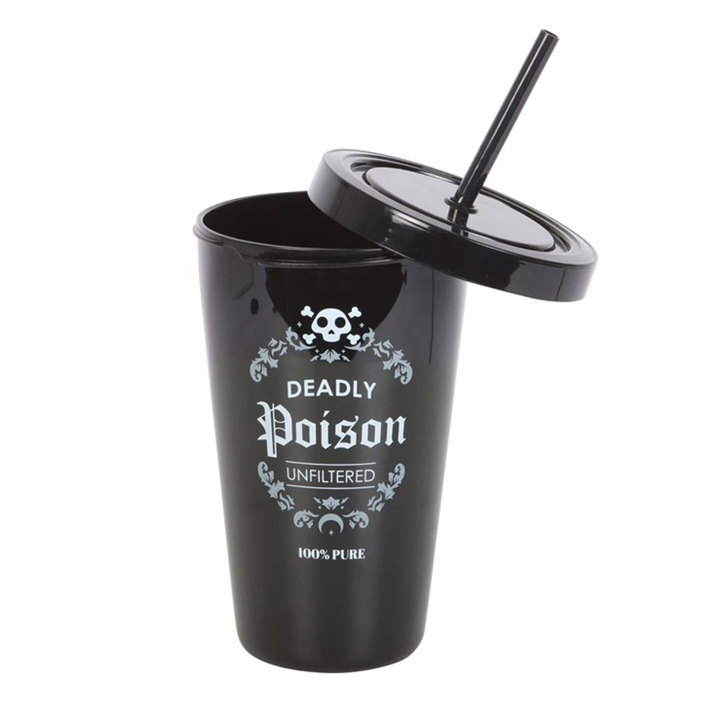 Deadly Poison Plastic Tumbler with Straw N/A