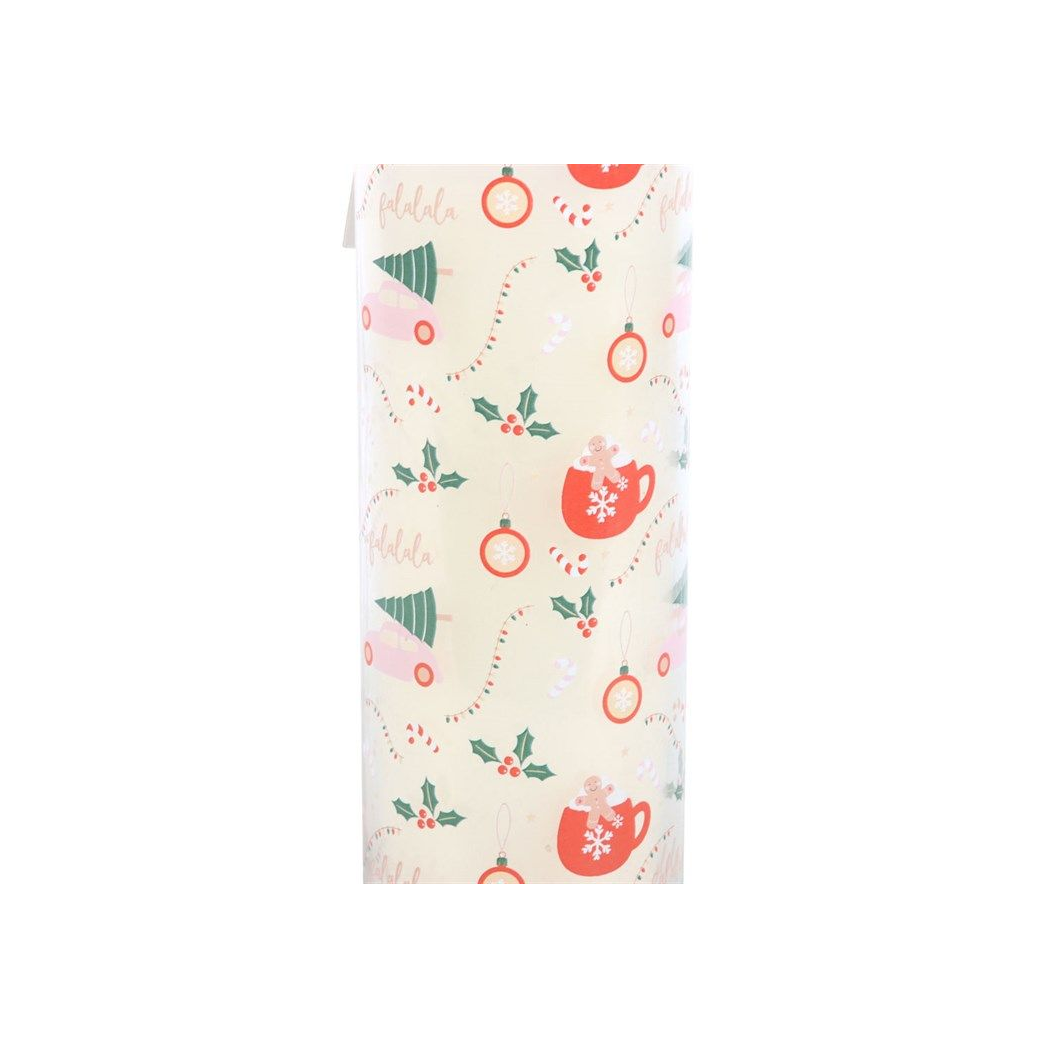 Sugarplum Fun Christmas Print Tube Candle N/A