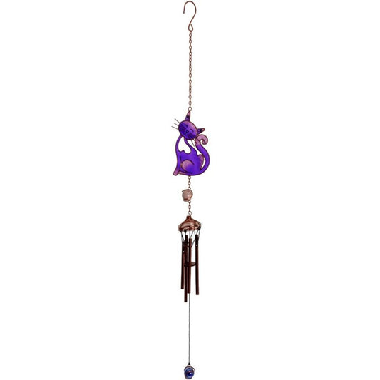 Purple Slinky Cat Windchime N/A