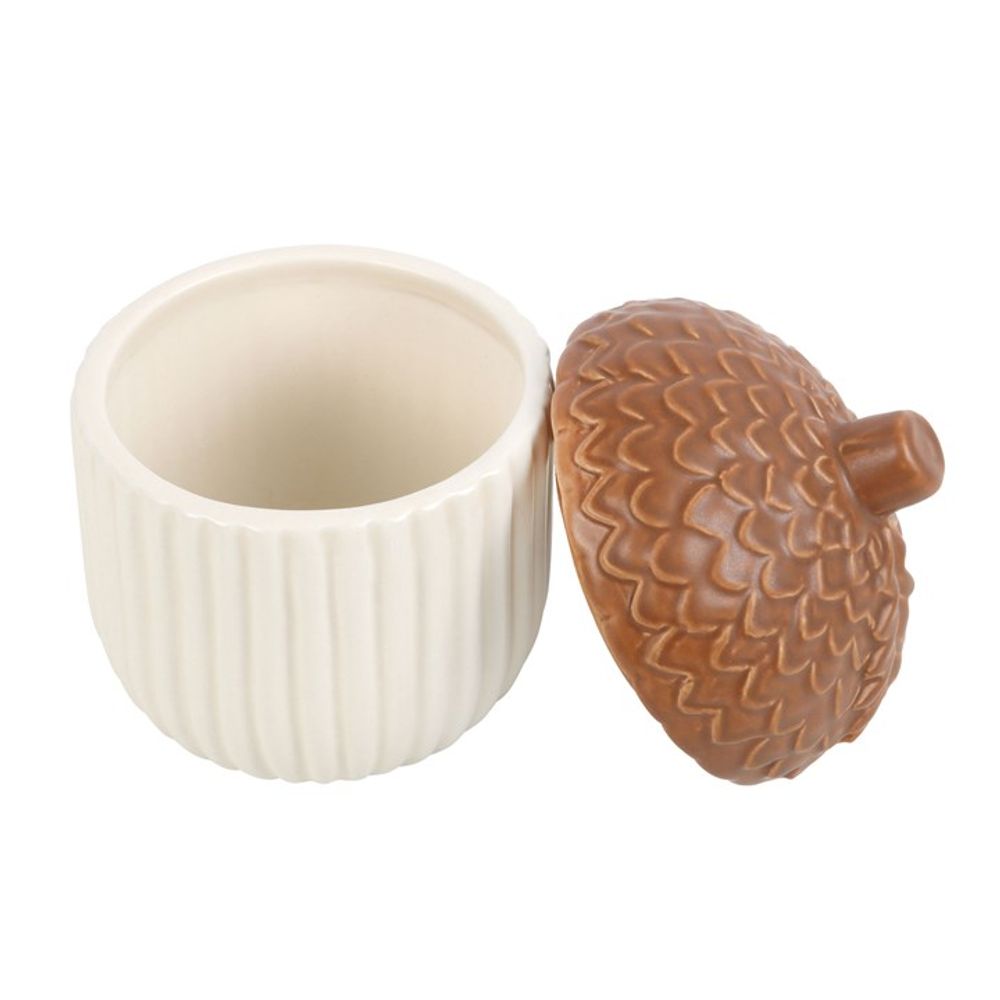 Autumn Acorn Ceramic Storage Jar N/A