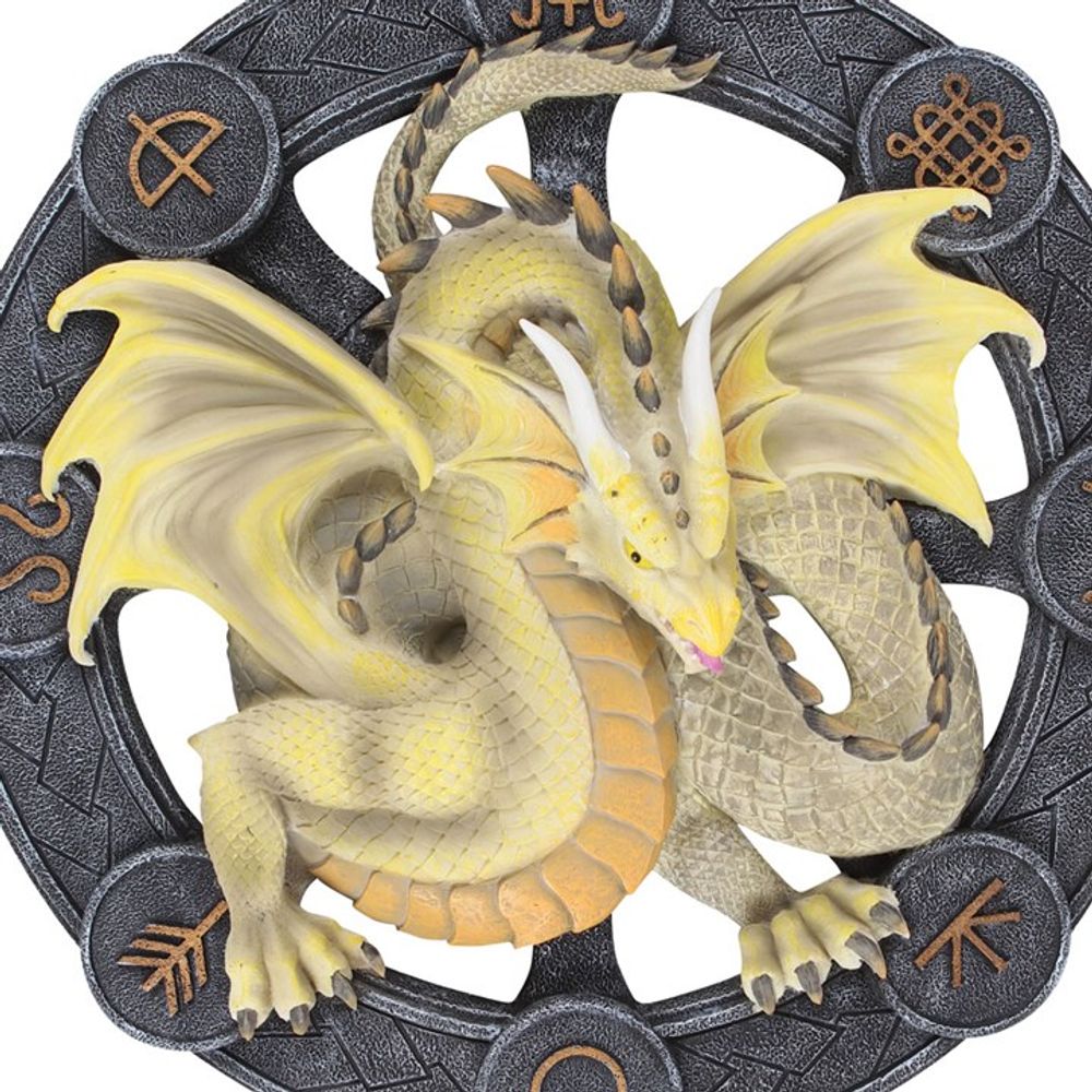 Mabon Dragon Resin Wall Plaque by Anne Stokes N/A