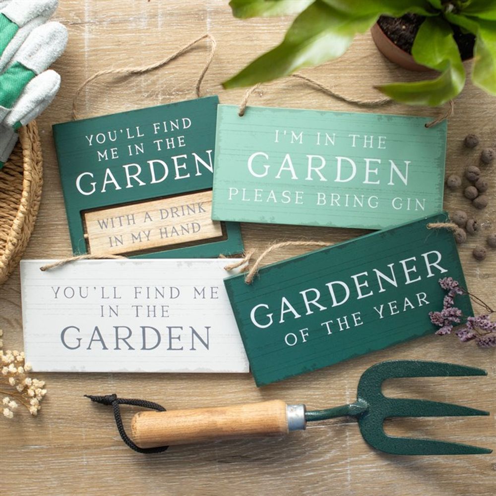 You'll Find Me in the Garden Reversible Hanging Sign N/A