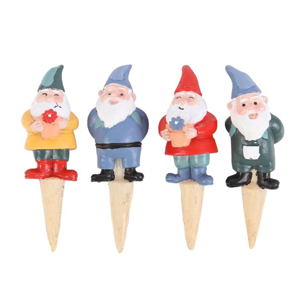 Set of 4 Mini Gnome Plant Pot Pals N/A