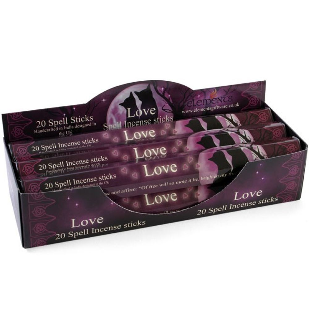 Set of 6 Packets of Love Spell Incense Sticks by Lisa Parker N/A