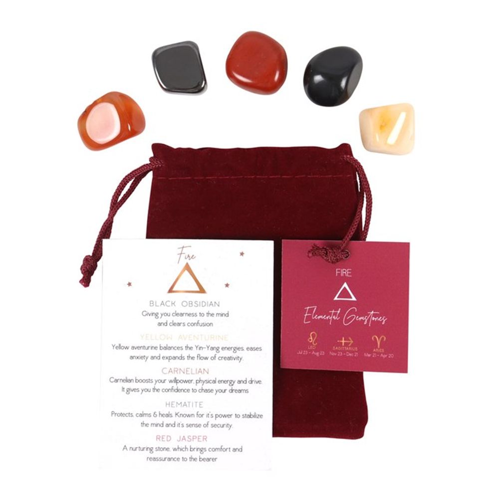 Fire Element Tumble Gemstone Set N/A