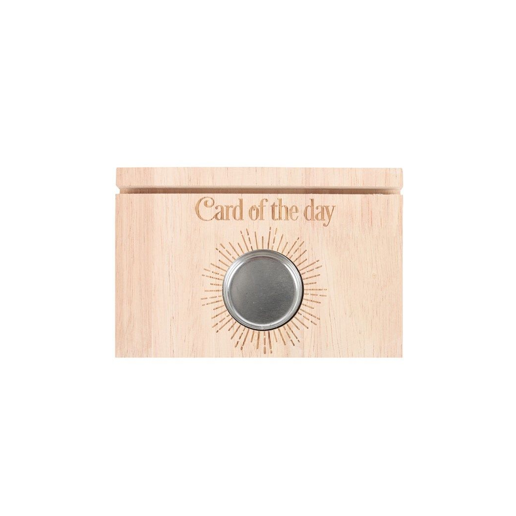 Natural Card of the Day Tarot Card Stand Tealight Holder N/A