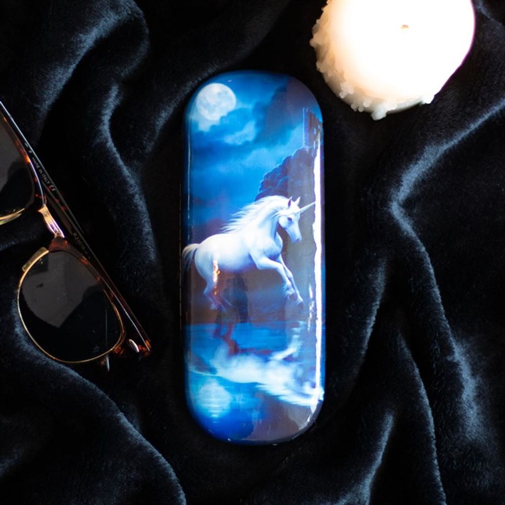 Moonlight Unicorn Glasses Case by Anne Stokes N/A