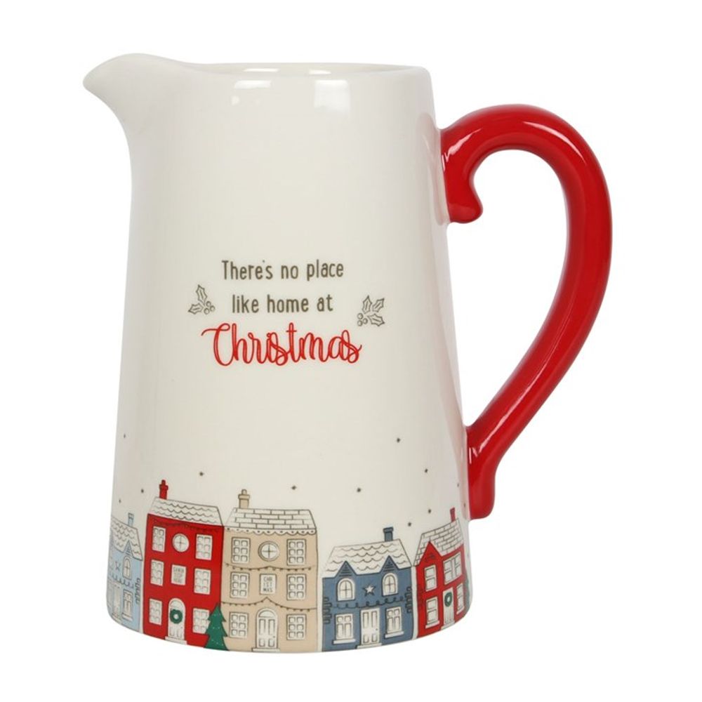 17cm Christmas Village Ceramic Flower Jug N/A