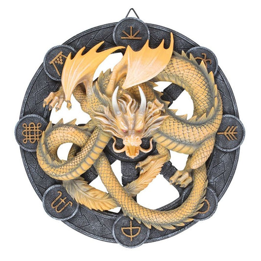 Imbolc Dragon Resin Wall Plaque by Anne Stokes N/A