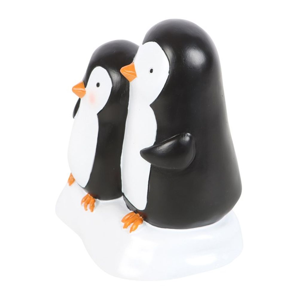 Snuggle Season Resin Penguin Ornament N/A