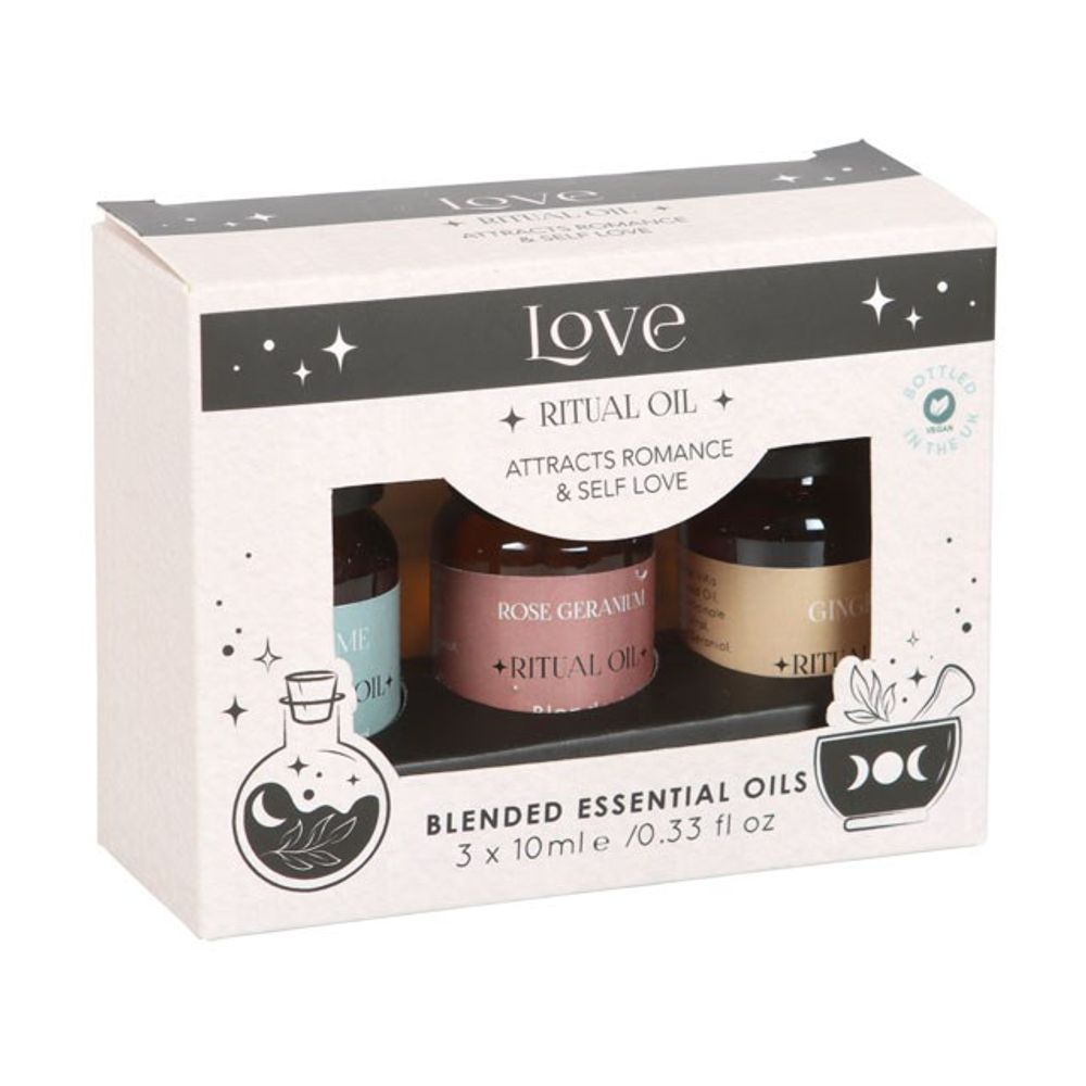 Set of 3 Love Ritual Blended Essential Oils N/A