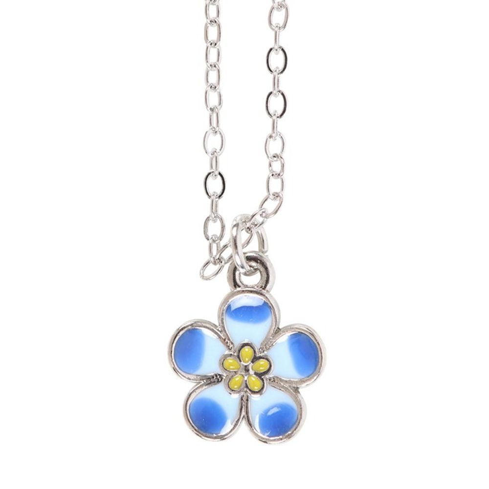 Forget-Me-Not Flower Necklace on Greeting Card N/A