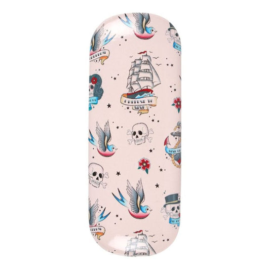 Tattoo Print Glasses Case N/A