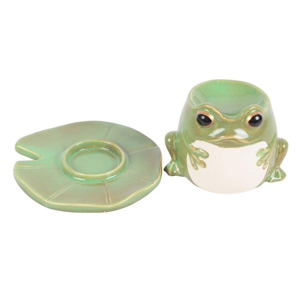 Frog Shaped Oil Burner on Lily Pad N/A