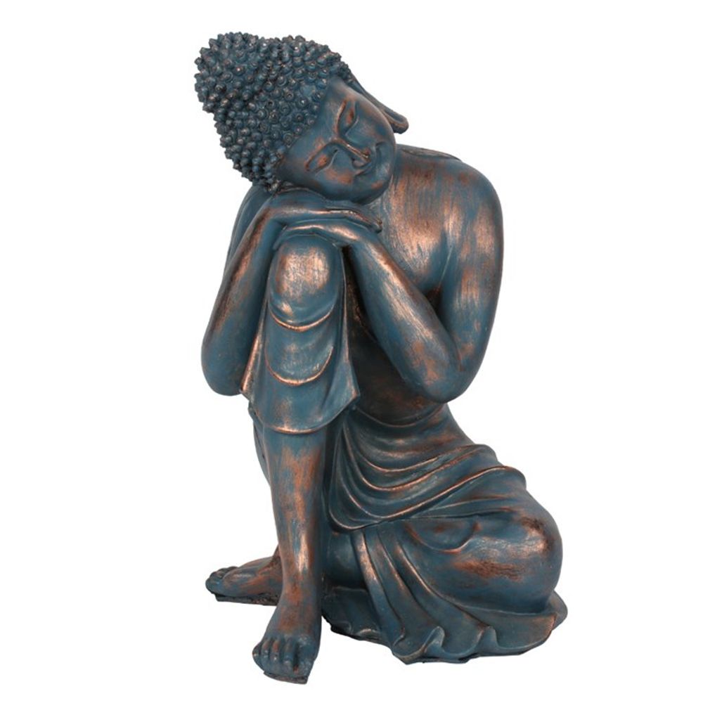 Blue Hands on Knee Buddha N/A