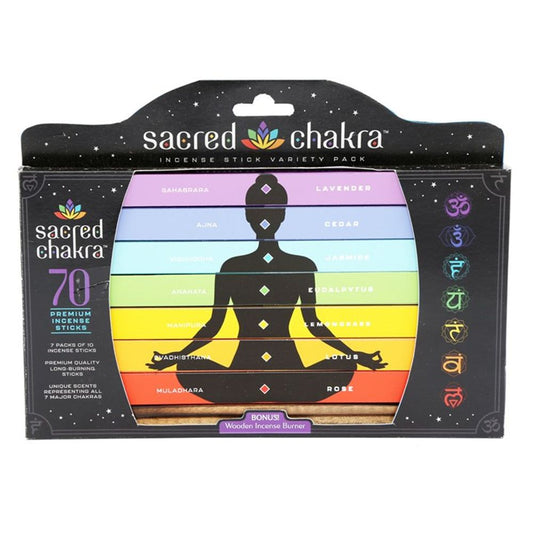 Sacred Chakra Incense Stick Gift Pack N/A