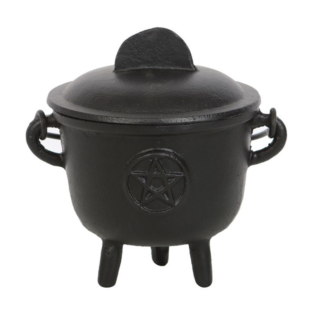 11cm Cast Iron Cauldron with Pentagram N/A