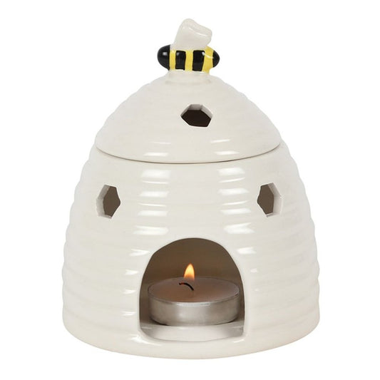 White Beehive Oil Burner N/A