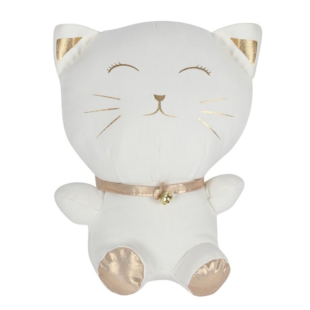 White Cat Door Stop N/A