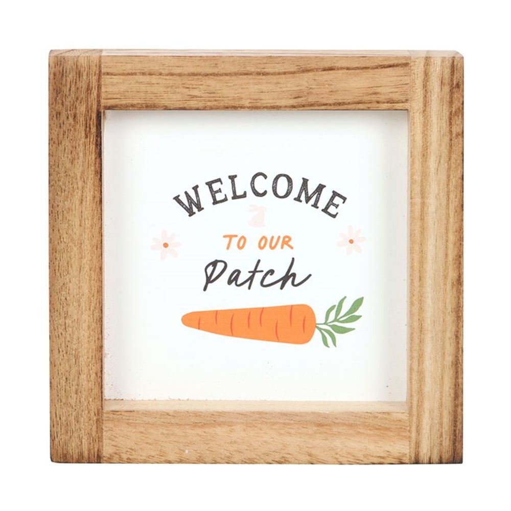 Welcome to Our Patch Wooden Frame Sign N/A