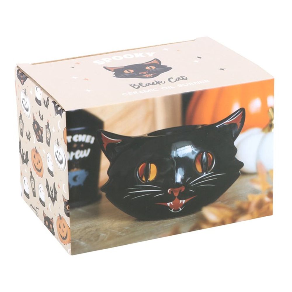 Spooky Black Cat Oil Burner N/A