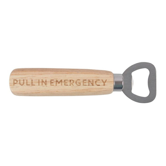 Pull In Emergency Wooden Bottle Opener N/A