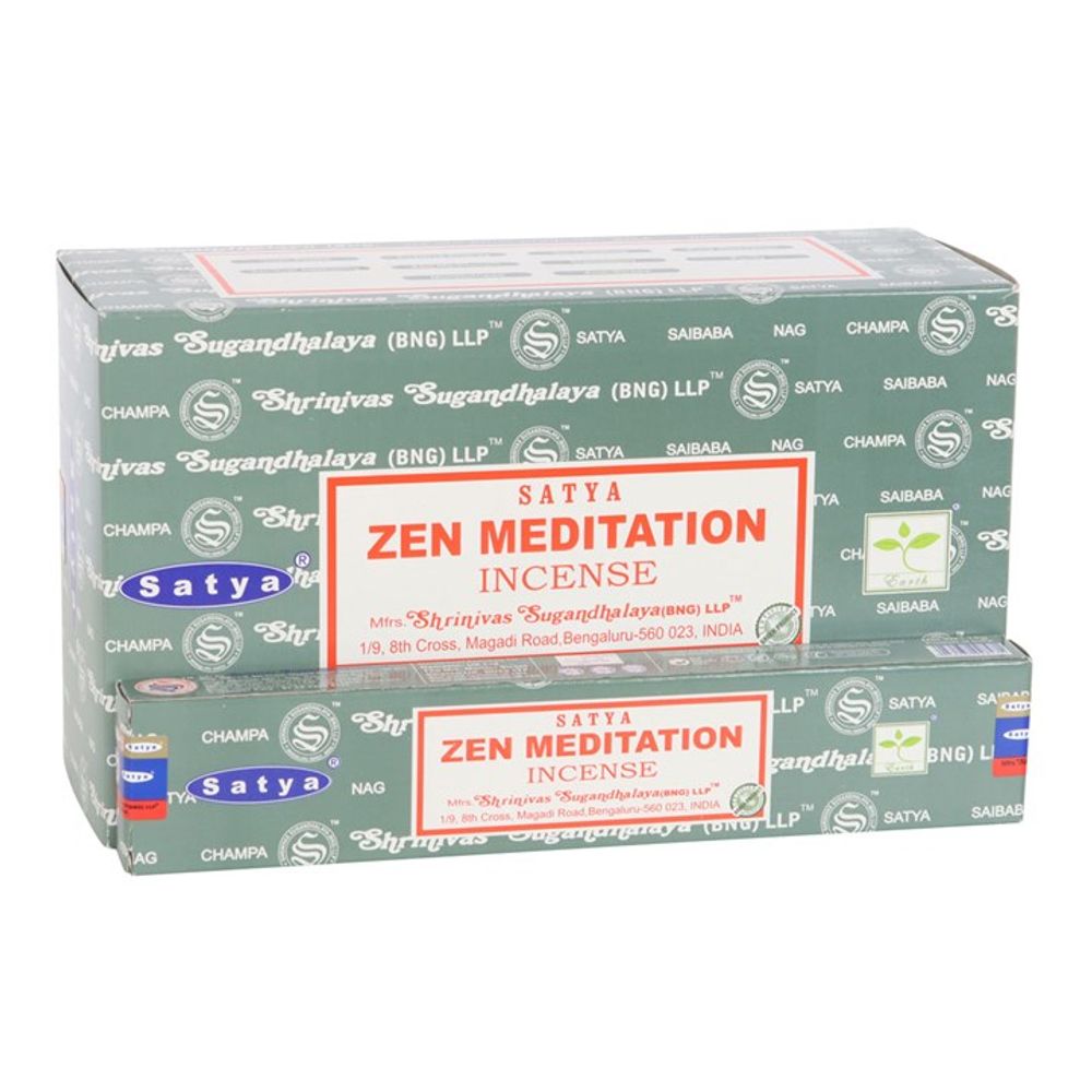 12 Packs of Zen Meditation Incense Sticks by Satya N/A