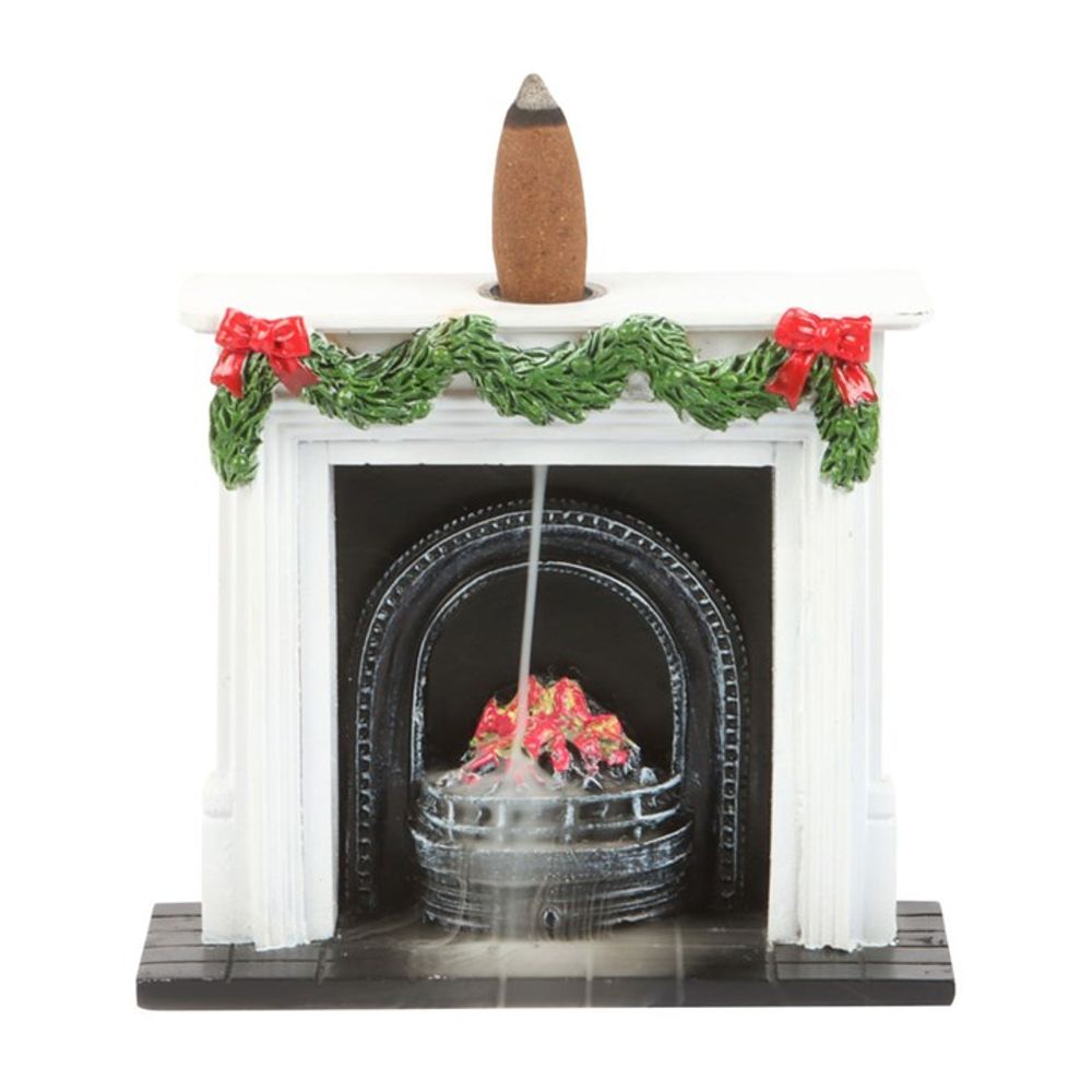 Christmas Fireplace Backflow Incense Burner N/A