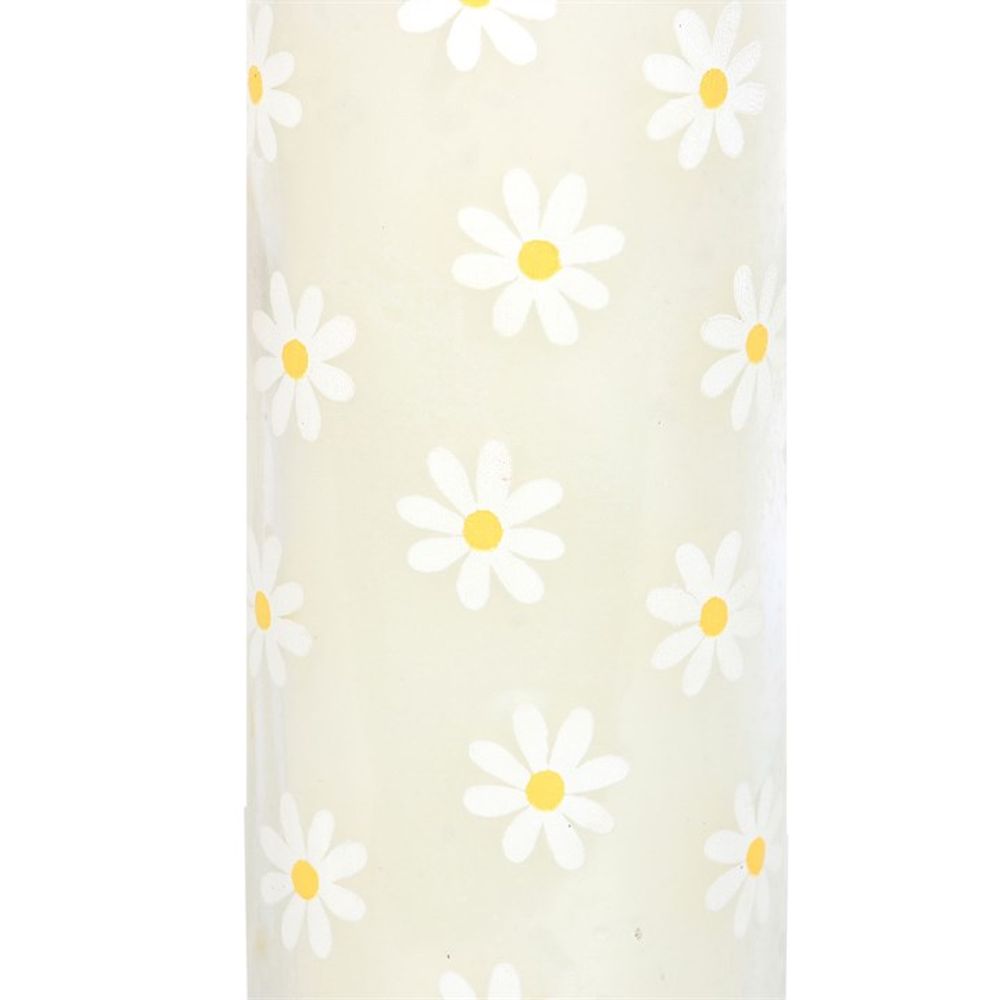 White Daisy Tube Candle N/A