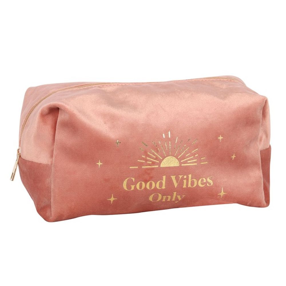 Good Vibes Only Velvet Toiletry Bag N/A