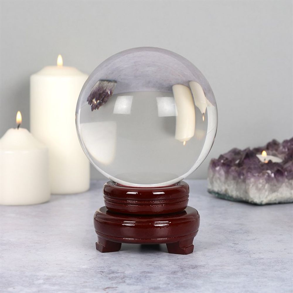 13cm Crystal Ball with Stand N/A