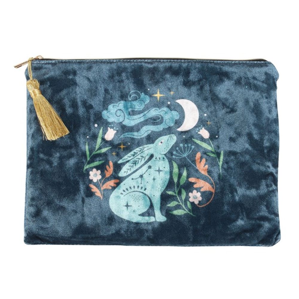 Midnight Hare Velvet Makeup Bag N/A