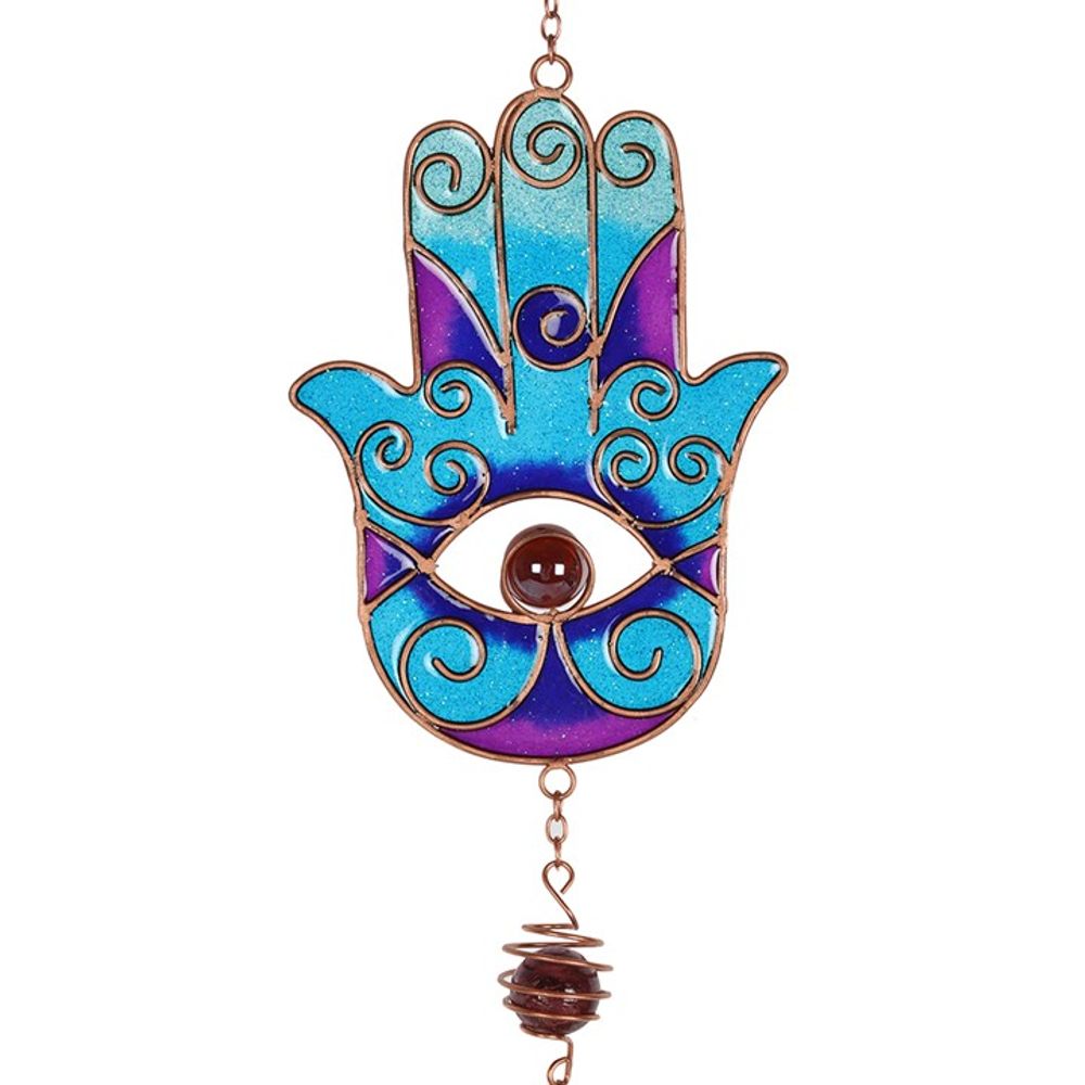 Blue Hand of Hamsa Windchime N/A