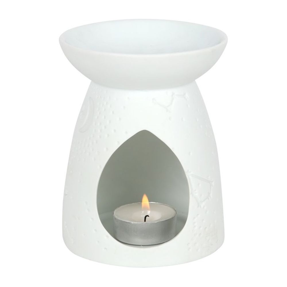 White Ceramic Constellation Oil Burner N/A