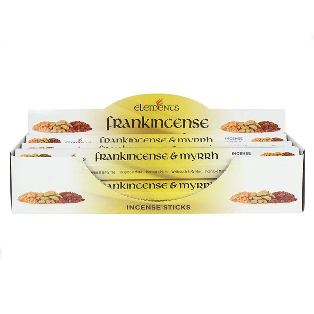 Set of 6 Packets of Elements Frankincense and Myrrh Incense Sticks N/A