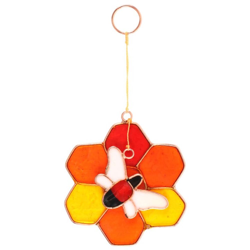 Bee and Honeycomb Suncatcher N/A