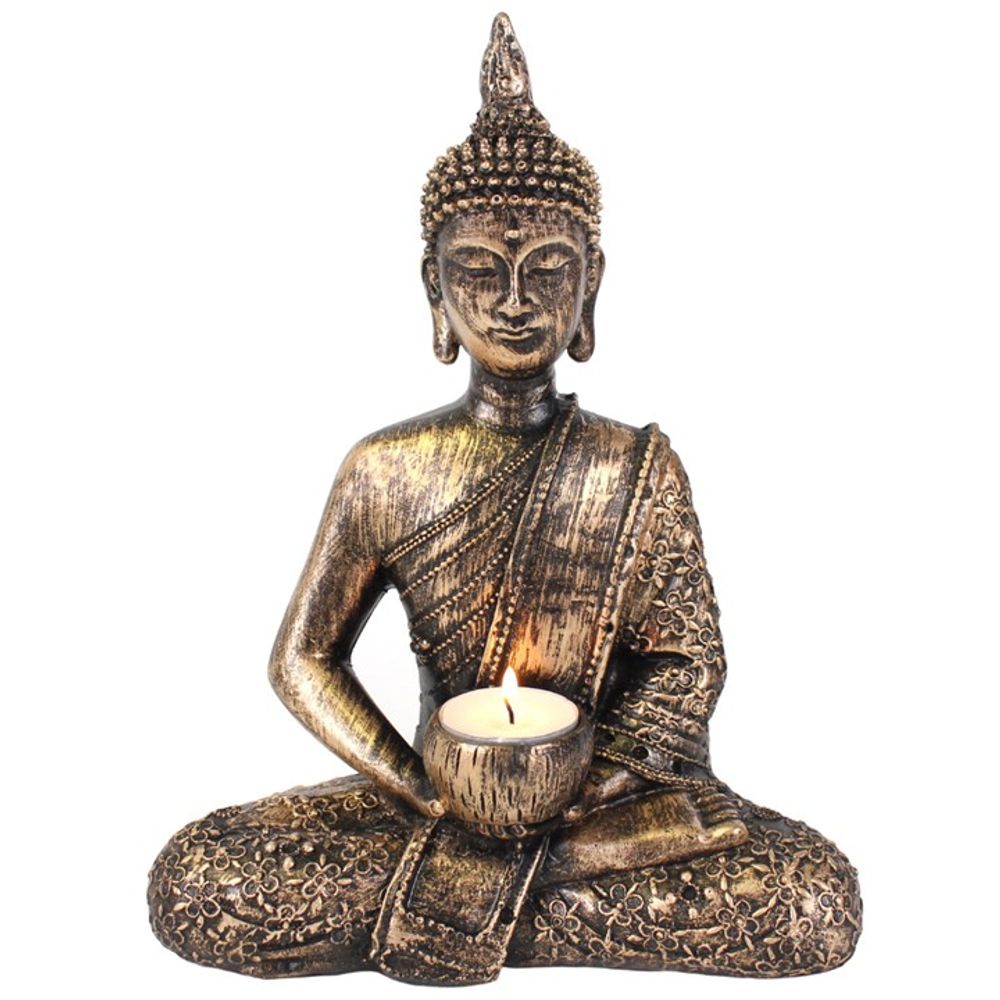 Sitting Thai Buddha Tealight Holder N/A